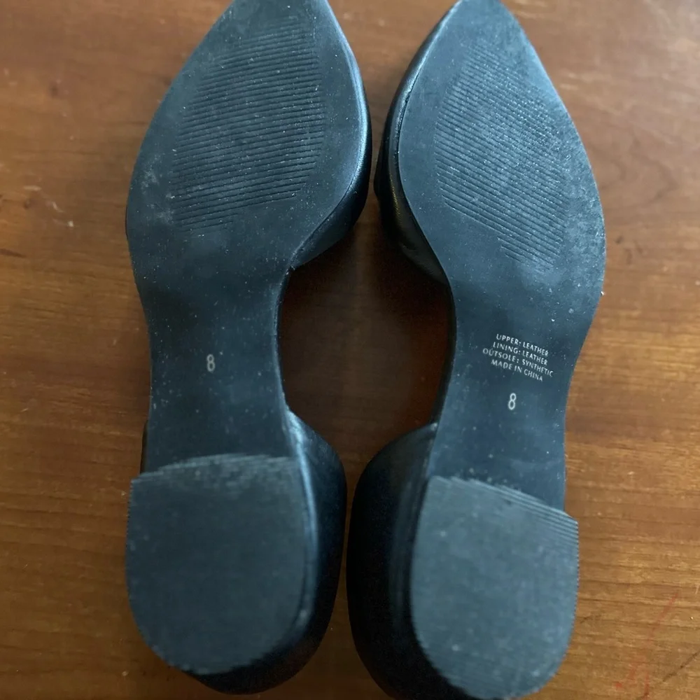 Elegant Black Leather Women's Flats ~ JJILL - Picture 4 of 4